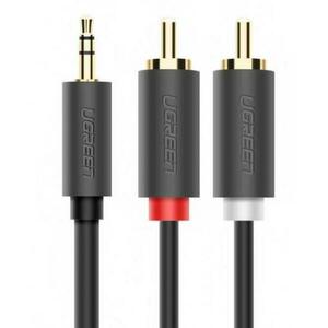 Cablu Audio 3.5mm - 2 x RCA UGREEN AV102, 5m, Gri imagine