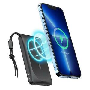Baterie Externa Wireless Veger VP1151 / W1151, 10000mAh, 22.5W, QC + PD + FQI, 1 x QI, 1 x USB-A, 1 x USB-C (Negru) imagine