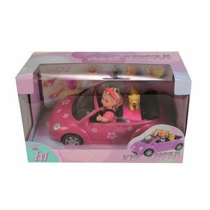 Set papusa Evi Love u masinuta New Beetle si catel imagine