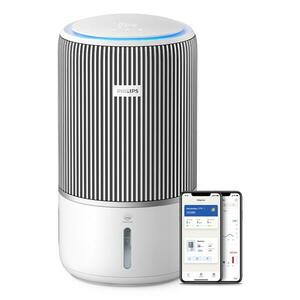 Purificator aer si umidificator Philips AC3420/10, 78mp, 300mc/h, Filtru HEPA, Umidificare (Gri/Alb) imagine