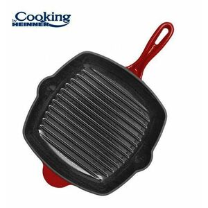 Tigaie grill Heinner HR-KN-G26, RED LINE, fonta, 26.5 x 4.5 cm imagine