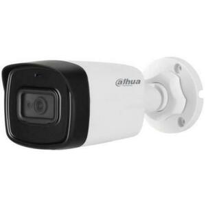 Camera Supraveghere Video Dahua HAC-HFW1230T-0360B, Bullet, 2MP, 1/2.8inch CMOS, 3.6mm, IR 80m, microfon (Alb/Negru) imagine