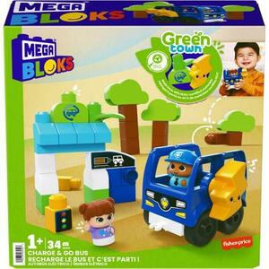 Set de constructie Mega Bloks - Charge & Go Bus, 34 piese imagine