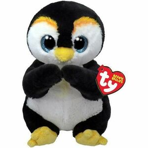 Plus Ty Beanie Bellies - Pinguinul Neve, 15 cm imagine