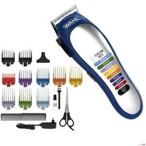 Aparat de tuns Wahl Lithium Ion Color Pro Clipper 79600-3716, Gri/Albastru imagine