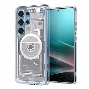 Husa MagSafe pentru Samsung Galaxy S25 Ultra S938, Spigen, Ultra Hybrid Zero One, Alba imagine