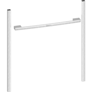 Kit Flex Design 60 cm Metallic silver, pentru un singur cuptor standard (60cm) si pentru un cuptor compact & sertar de incalzire imagine
