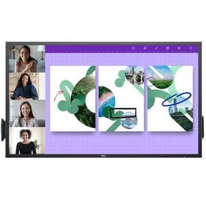 Display interactiv (tabla interactiva) Dell P5524QT, 55inch Class, 4K UHD 54.6inch, LED-backlit LCD IPS, 1300: 1, 9ms, Difuzoare 20W (Negru) imagine