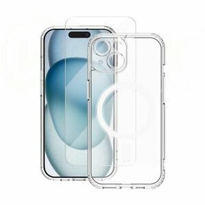 Husa MagSafe pentru Apple iPhone 16 Pro Max, Vmax, Premium, Transparenta imagine