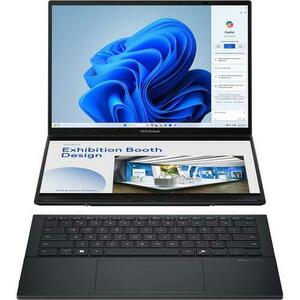 Ultrabook Asus ZenBook Duo OLED UX8406CA (Procesor Intel® Core™ Ultra 9 285H (24M Cache, up to 5.40 GHz) 14inch 3K 120Hz Touch, 32GB DDR5X, 2TB SSD, Intel® Arc™ 140T Graphics, Win 11 Pro, Gri) imagine