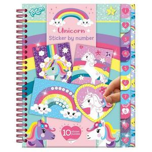 Carticica cu activitati si abtibilduri Totum Unicorn imagine