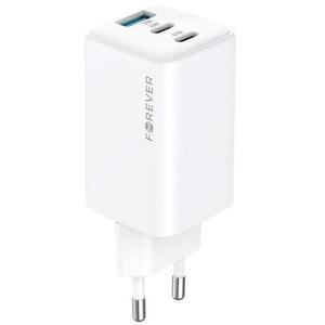 Incarcator Retea Forever TC-08-65ACC, 65W, 3.25A, 1 x USB-A - 2 x USB-C, Alb imagine