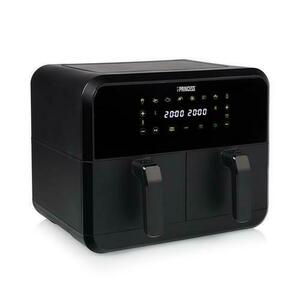 Friteuza dubla cu aer cald Princess 182068, 8 l, 2400 W, 8 programe, Display Touch (Negru) imagine