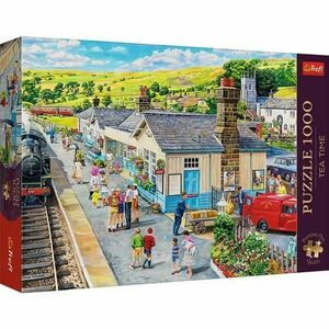 Puzzle Trefl Premium Plus - Tea Time, Statia Din Sat, 1000 piese imagine