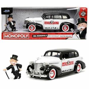 Masinuta diecast Jada Toys cu figurina - Mr Monopoly, Chevrolet Master Deluxe 1939 1: 24 imagine