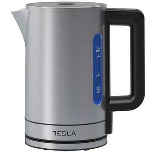 Fierbator de apa Tesla KT550BXD, 1.7 l, 2200 W, Control electronic, Temperatura reglabila (Gri) imagine
