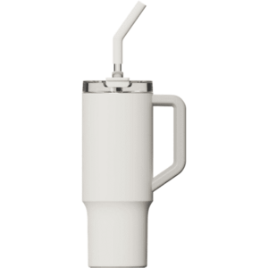 Cana termos cu pai Xiaomi Straw Mug BHR9540GL, 1 l, 6 ore mentinere temperatura lichide (Alb) imagine