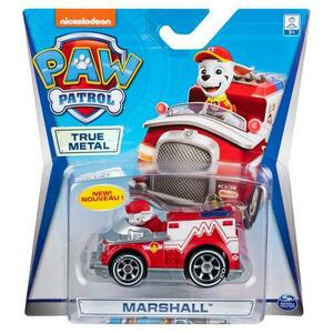 Set figurina cu vehicul Paw Patrol True Metal - Marshall imagine