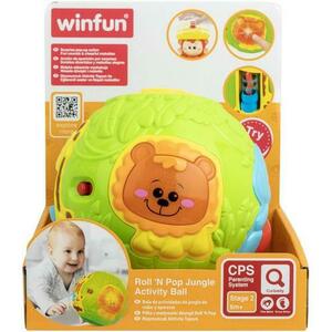 Jucarie interactiva Winfun - Mingiuta cu activitati, Animalele junglei imagine