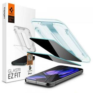 Folie de protectie Ecran Privacy Spigen EZ FIT pentru Google Pixel 9 Pro XL, Sticla Securizata, Full Glue, Set 2 bucati imagine