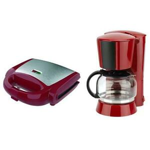 Pachet Student Easy Cafetiera Studio Casa RB2FC Neology 900 W, 1.26 l si Sandwichmaker Tasty SC2127 Studio Casa, 750 W (Rosu) imagine