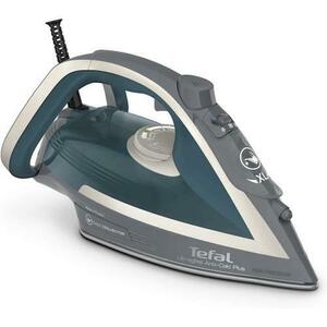 Fier de calcat cu aburi Tefal Ultragliss Plus FV6842, 2800W, 270ml, 50g/min, jet de abur 260g/min, Turcoaz/Gri imagine