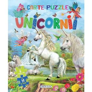 Carte cu 6 puzzle-uri - Unicornii imagine