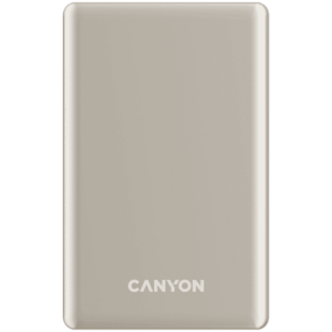 Acumulator extern CANYON OnPower 510 slim, Wireless, Magnetic, 10000 mAh, 20 W PD (Bej) imagine