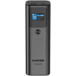 Acumulator extern CANYON CNE-CPB2010DG, 27000 mAh, 140 W PD, (Gri) imagine