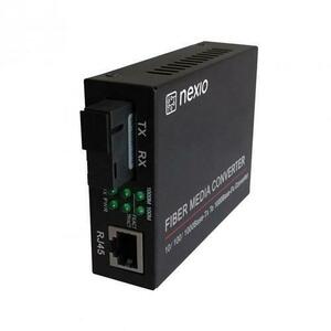 Mediaconvertor 10/100M, 1310/1550nm, WDM, Type A, SM, 20km, SC - NEXIO imagine