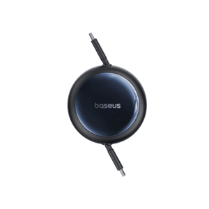 Cablu Retractabil Baseus Nomos, 100 W, USB-C la USB-C, 1.5 m (Negru) imagine