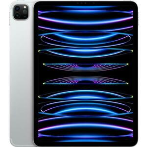 Tableta Apple iPad Pro 11 Cellular (2022), Procesor Apple M2 Octa-Core, IPS LED Capacitive touchscreen 11inch, 1TB Flash, 16GB, Camera Duala 12+10 MP, Wi-Fi, Bluetooth, 5G, iPadOS (Argintiu) imagine