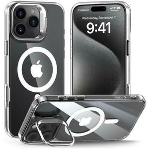 Husa MagSafe pentru Apple iPhone 16 Pro Max, Tech-Protect, Magstand, Transparenta imagine