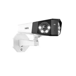 Camera de supraveghere pentru exterior Reolink Duo Series P730 PoE , 8MP , 4K, cu lentile duble in aer liber, vedere panoramica 180°, detectie persoane/vehicule/animale, Color Night Vision, audio bidirectional (Alb) imagine