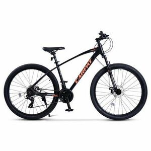 Bicicleta MTB Carpat Invictus C2757C, roti 27.5inch, cadru 452 mm, frane pe disc, Negru/Portocaliu imagine