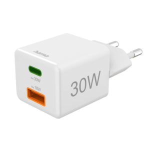 Incarcator retea Hama 201992, 1 x USB-A, 1 x USB-C, 18/30W (Alb) imagine