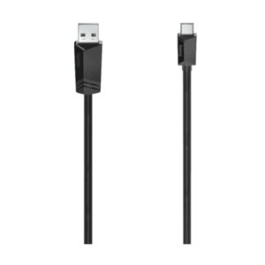 Cablu de date Hama 205143, USB-C – USB-A, 1.50 m (Negru) imagine