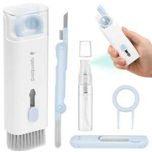 Instrument Curatare Gembird CK-LCD-07, pentru casti / telefon / laptop, 7in1, Alb imagine