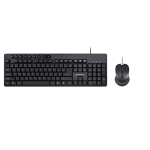 Kit tastatura si mouse Gembird KBS-UM-04, Wired, USB (Negru) imagine