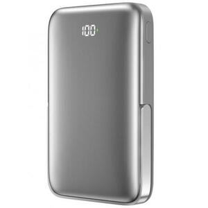 Baterie Externa Wireless WiWu Wi-P018, 10000mAh, 20W, PD + FQI, 1 x QI - 1 x USB-C, Gri imagine