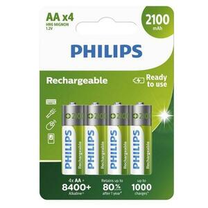 Baterie Reincarcabila Philips, AA / LR6, 2100mAh, Set 4 bucati Phil-R6B4A210/10 imagine