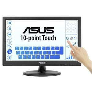Monitor IPS LED ASUS 15.6inch VT169HE, Full HD (1920 x 1080), VGA, HDMI, Touchscreen (Negru) imagine