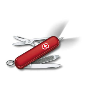Briceag multifunctional Victorinox SIGNATURE LITE, 7 functii, LED, Pix presurizat (Rosu) imagine