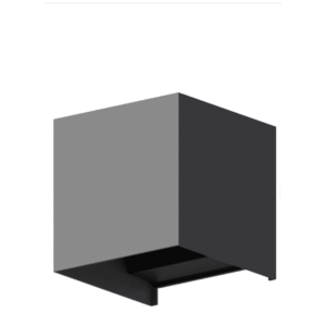 Lampa de perete de exterior LED Calex Bari Up & Down, lumina alba calda, 7W, IP54 (Gri) imagine