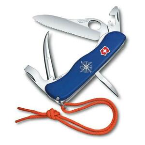 Briceag nautic multifunctional Victorinox Skipper Pro, 12 functii, Varf de marlin, Snur portocaliu stralucitor (Albastru) imagine