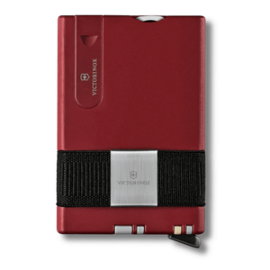 Portofel de carduri inteligent Victorinox Smart Card Wallet, 11 utilitati, Cardprotector, Moneyband, Lama, Foarfece, Pila, Surubelnita, Penseta, Pix presurizat (Rosu) imagine