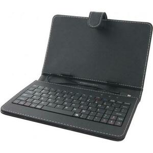 Husa cu tastatura, Esperanza, universala pentru tableta de 7.85inch, conexiune MicroUSB, Neagra imagine