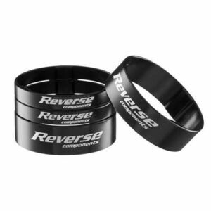Set distantiere Reverse 1.1/8 aluminiu, Negre imagine