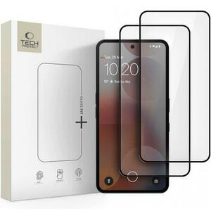 Folie de protectie Ecran Tech-Protect FIT+ pentru Nothing Phone (3a) / Phone (3a) Pro, Sticla Securizata, Full Glue, Set 2 bucati, 2.5D, Neagra imagine