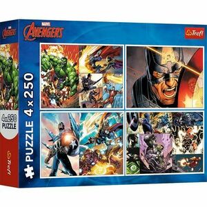 Puzzle Trefl din 4 x 250 piese - Zile eroice imagine